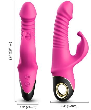 ARMONY - ZING DILDO VIBRADOR COELHO FÚCSIA - Imagem 3