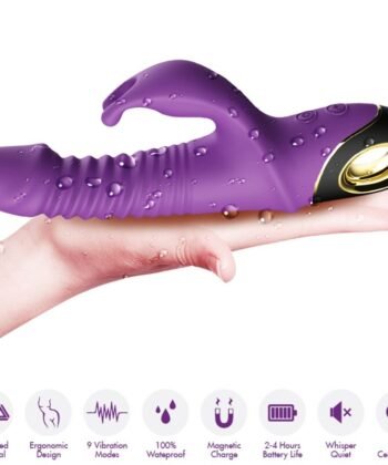 ARMONY - ZING DILDO VIBRADOR COELHO ROXO - Imagem 4