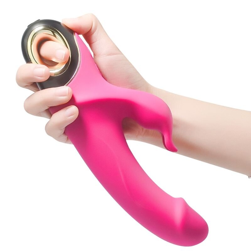 ARMONY - METEROR DILDO VIBRADOR COELHO ROTATOR FÚCSIA - Imagem 4