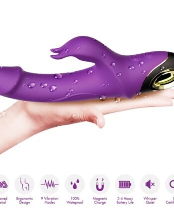 Visão alternativa de ARMONY - METEROR DILDO VIBRADOR COELHO ROXO