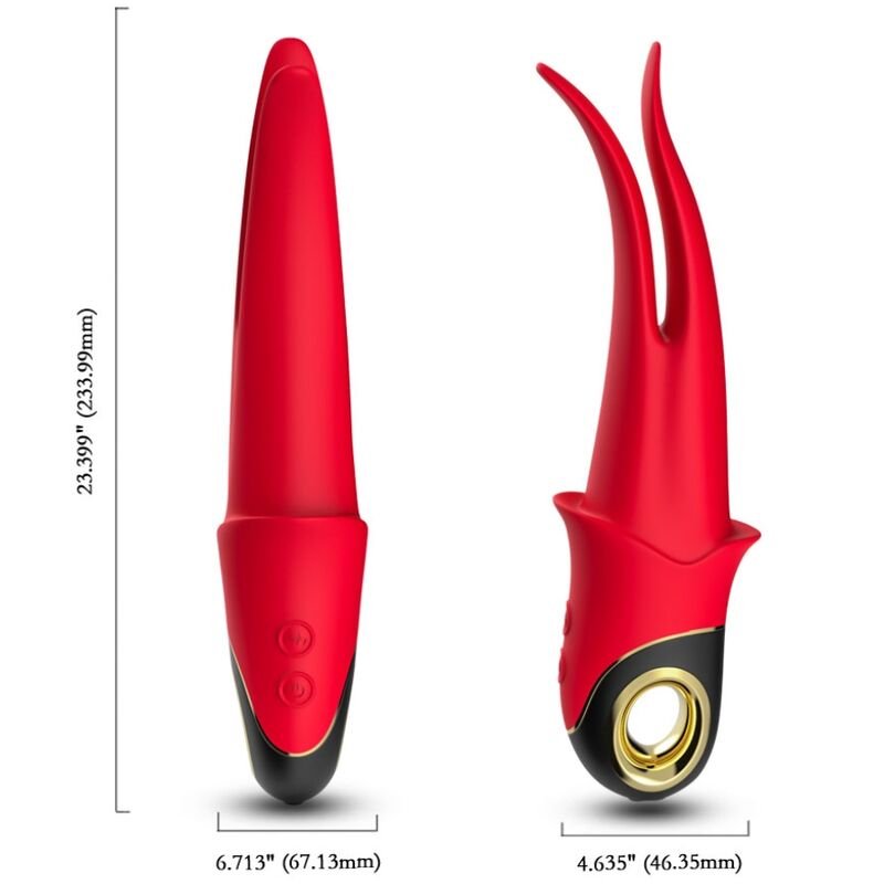 ARMONY - SHADOW VIBRADOR DUPLA CABEÇA PROVOCANDO VERMELHO - Image 2