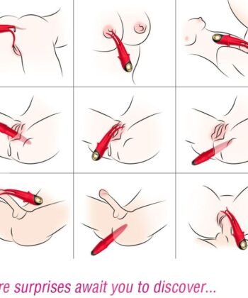 ARMONY - SHADOW VIBRADOR DUPLA CABEÇA PROVOCANDO VERMELHO