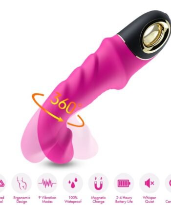 ARMONY - JOYBLADE DILDO VIBRADOR ROTADOR FÚCSIA - Imagem 4