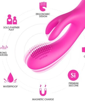 ARMONY - VIBRADOR COELHO FÚCSIA - Imagem 3