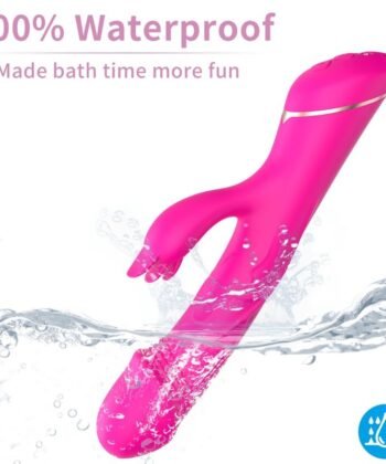 ARMONY - DILDO VIBRADOR COELHO SILICONE FÚCSIA - Imagem 4