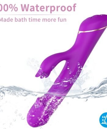 ARMONY - DILDO VIBRADOR COELHO SILICONE ROXO - Imagem 3