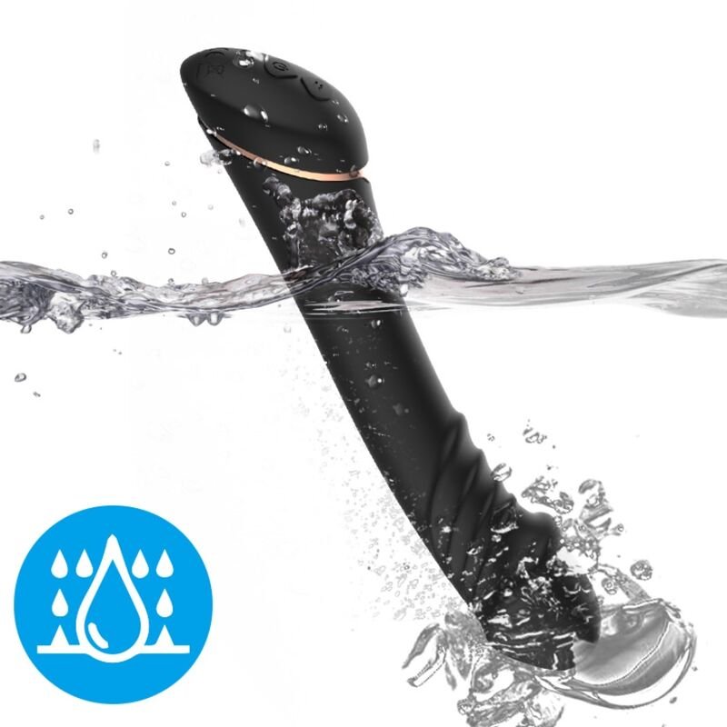 ARMONY - DILDO VIBRADOR SILICONE PRETO - Imagem 2