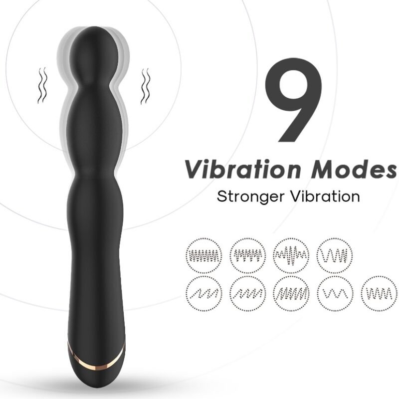 ARMONY - VIBRADOR BAMBU AJUSTÁVEL PRETO - Imagem 3
