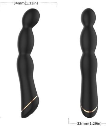 ARMONY - VIBRADOR BAMBU AJUSTÁVEL PRETO