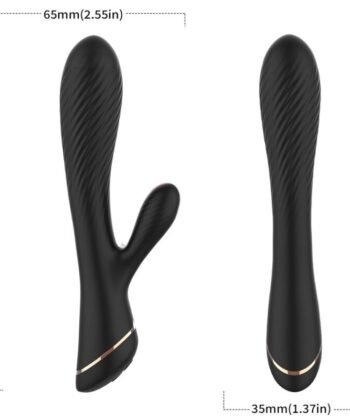 ARMONY - VIBRADOR COELHO SILICONE PRETO - Imagem 3