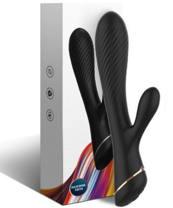 ARMONY - VIBRADOR COELHO SILICONE PRETO - Imagem 4