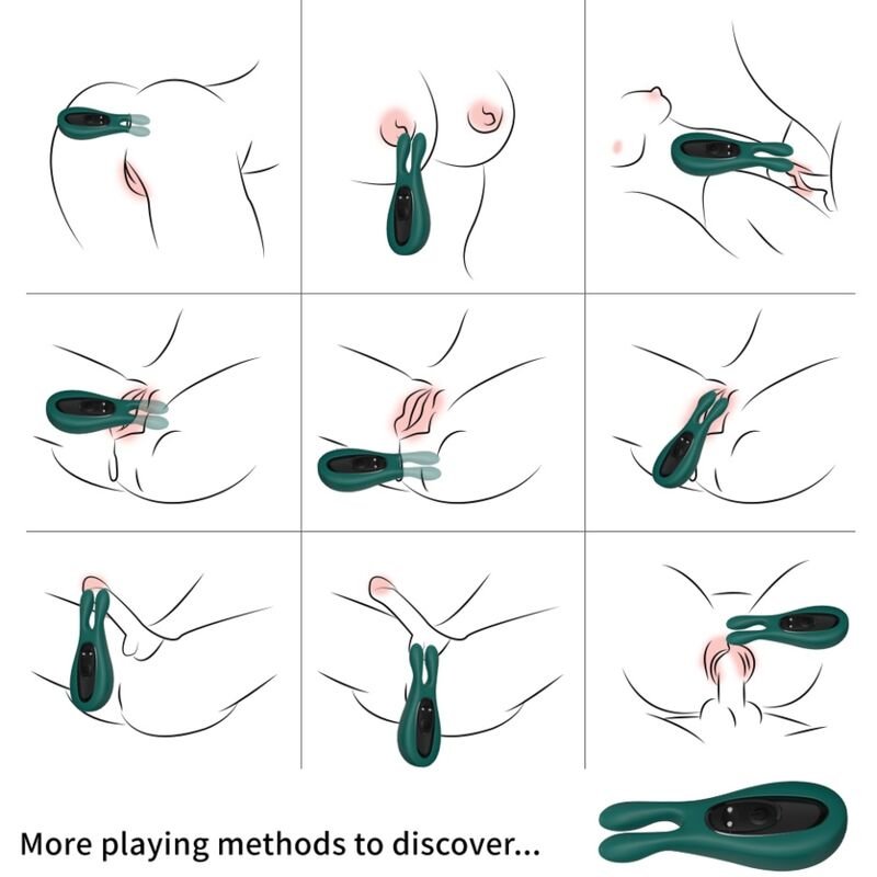 ARMONY - ESTIMULADOR E VIBRADOR COELHO VERDE - Imagem 4