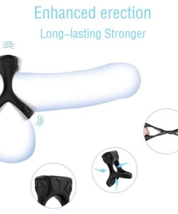 Visão alternativa de ARMONY - VIBRADOR DE ANEL E MULTPOSIÇÃO PRETO