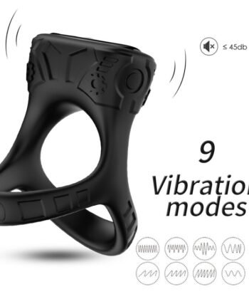 ARMONY - VIBRADOR DE ANEL E MULTPOSIÇÃO PRETO