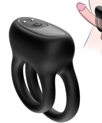 ARMONY - VIBRADOR DE ANEL DUPLO PRETO