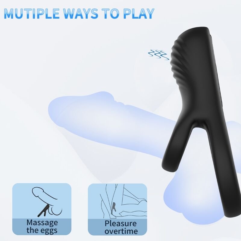 ARMONY - VIBRADOR DE ANEL DUPLO PRETO - Image 4