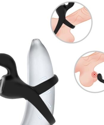 Visão alternativa de ARMONY - ANEL VIBRADOR COELHO PRETO