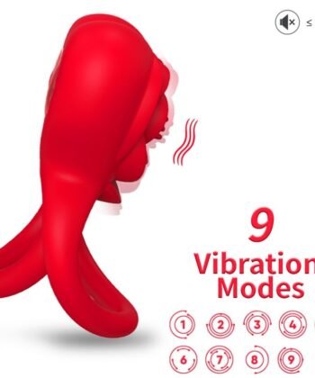 ARMONY - ANEL VIBRADOR CORAÇÃO VERMELHO