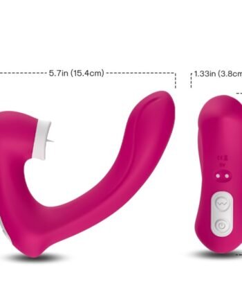 ARMONY - SECRETKISS LIMPEZA VIBRATÓRIA NO CLITÓRIS E VIBRADOR CURVO FÚCSIA - Imagem 4
