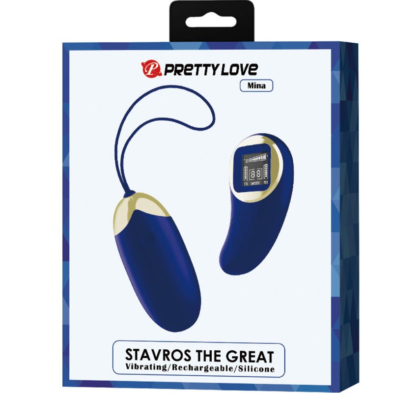 PRETTY LOVE - OVO VIBRANTE MINA CONTROLE REMOTO AZUL - Image 3