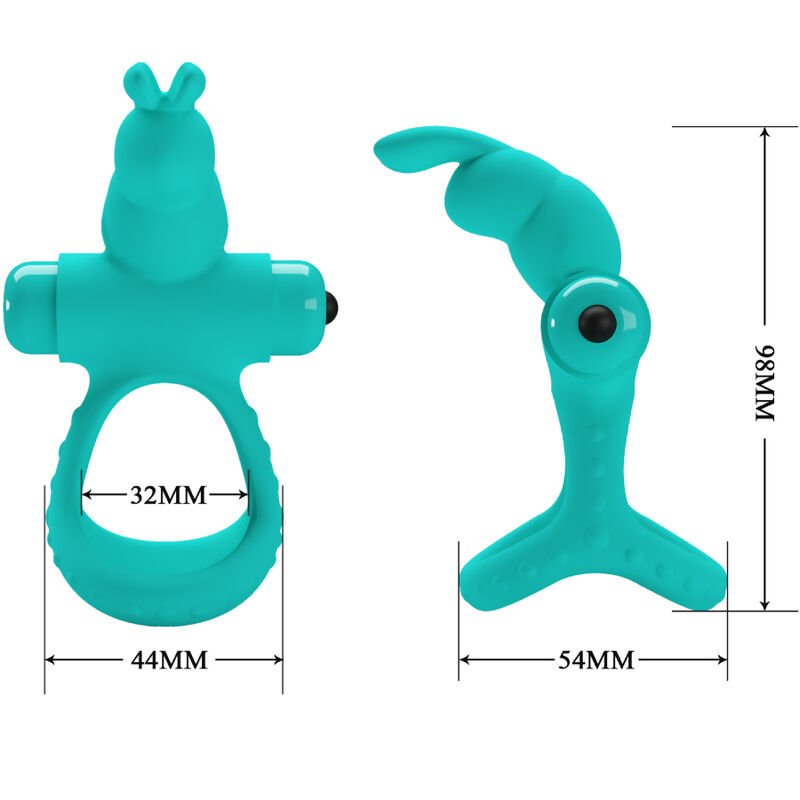 PRETTY LOVE - ANEL VIBRADOR FIGGY GREEN COELHO - Imagem 2