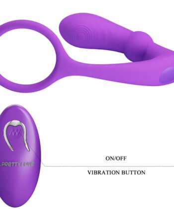 Visão alternativa de PRETTY LOVE - ANEL WARREN E VIBRADOR ANAL VIOLETA