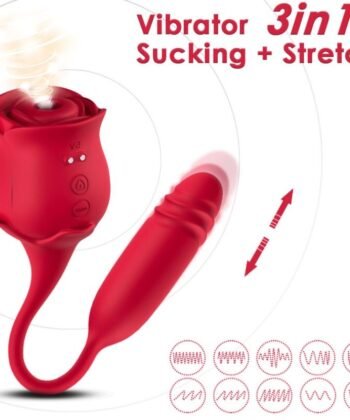 Alternative view of ARMONY - ROSEKNIGTH SUCKER DE CLITÓRIS E VIBRADOR VERMELHO