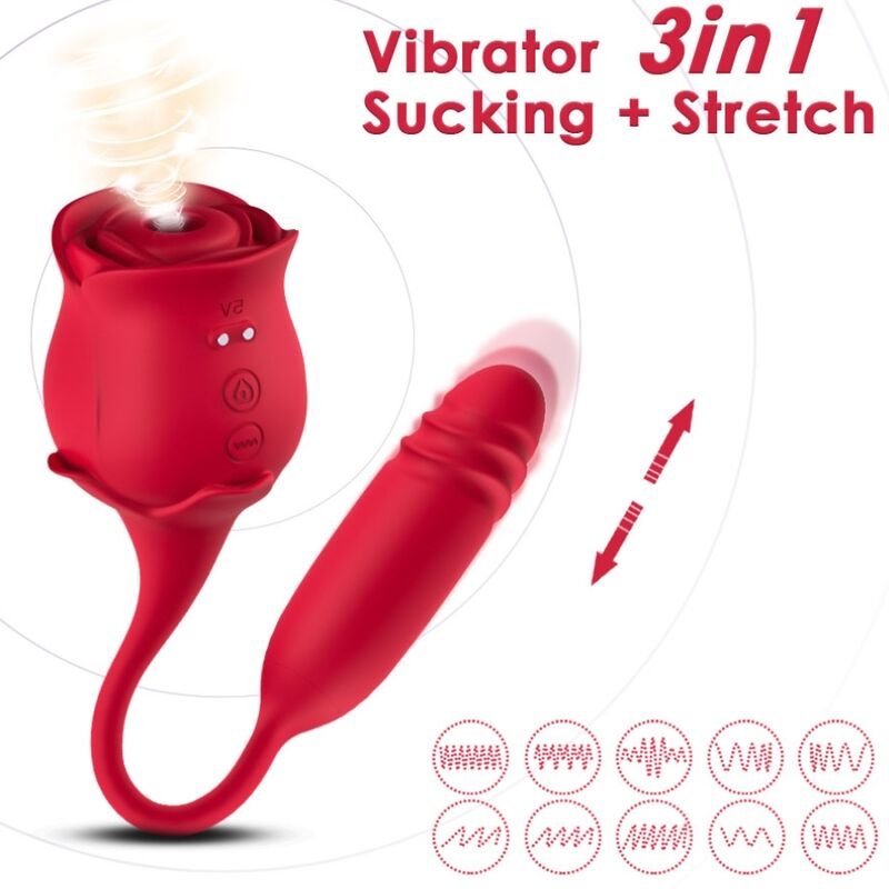 ARMONY - ROSEKNIGTH SUCKER DE CLITÓRIS E VIBRADOR VERMELHO - Image 2