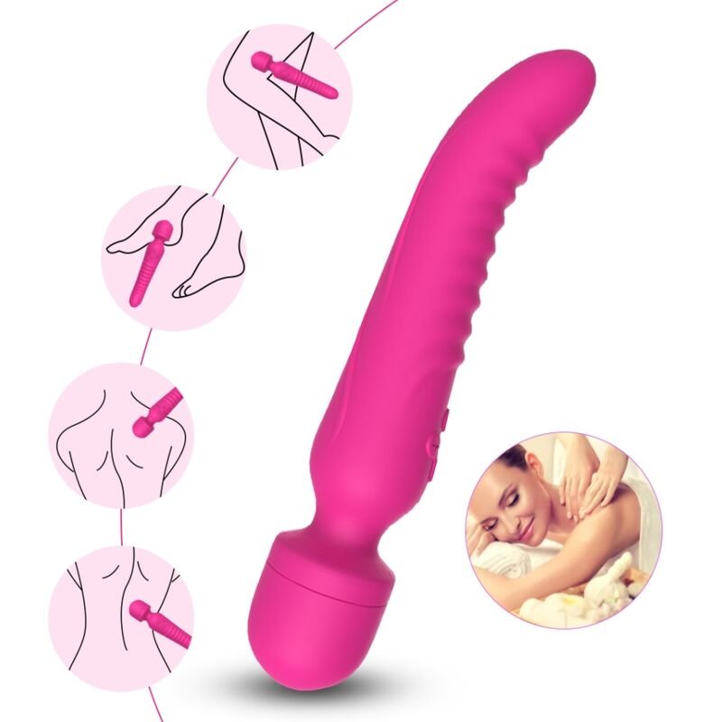 ARMONY - MASSAGER MISSÃO E VIBRADOR EFEITO DE CALOR FÚCSIA - Imagem 3