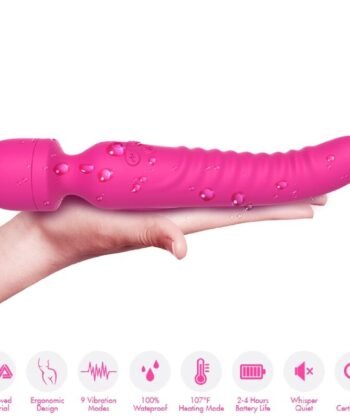 Visão alternativa de ARMONY - MASSAGER MISSÃO E VIBRADOR EFEITO DE CALOR FÚCSIA