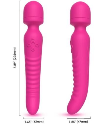 ARMONY - MASSAGER MISSÃO E VIBRADOR EFEITO DE CALOR FÚCSIA