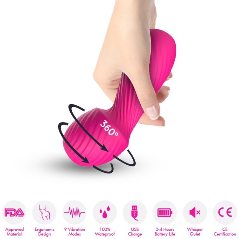 ARMONY - DAZZLE MASSAGER E VIBRADOR PEQUENO FÚCSIA - Imagem 2