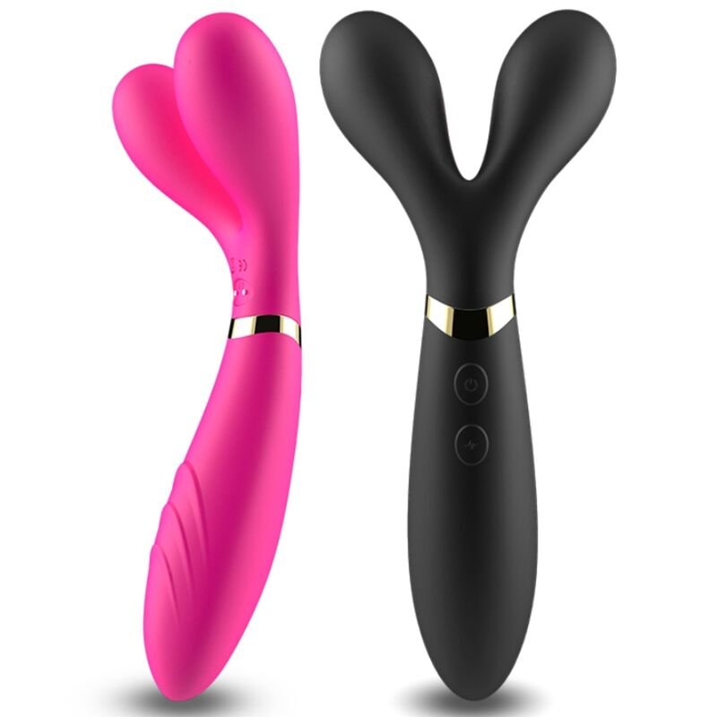 ARMONY - MASSAGER Y-WAND E VIBRADOR CABEÇA DUPLA PRETO - Imagem 4