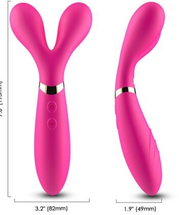 ARMONY - MASSAGER Y-WAND E VIBRADOR CABEÇA DUPLA FÚCSIA