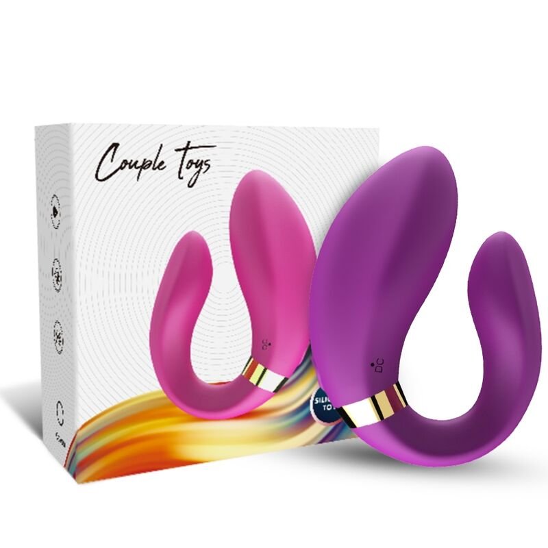 ARMONY - VIBRADOR CRESCENTE PARA CASAIS COM CONTROLE REMOTO ROXO - Imagem 2