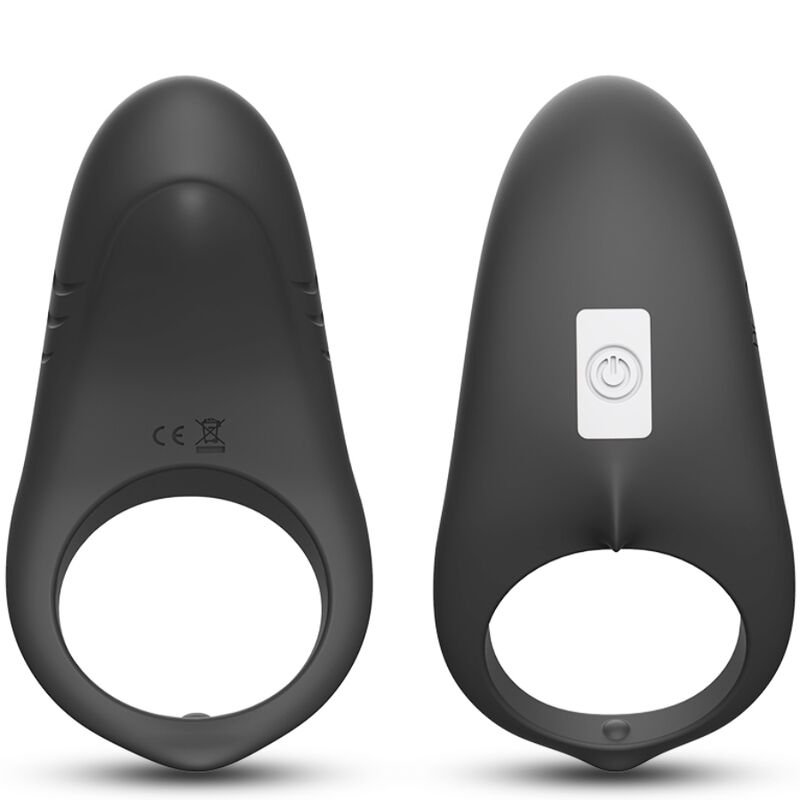 ARMONY - ANEL VIBRADOR SHARK PARA CASAIS CONTROLE REMOTO PRETO - Imagem 4