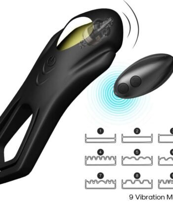 ARMONY - VIBRADOR ROADSTER ANEL DUPLO CONTROLE REMOTO PRETO