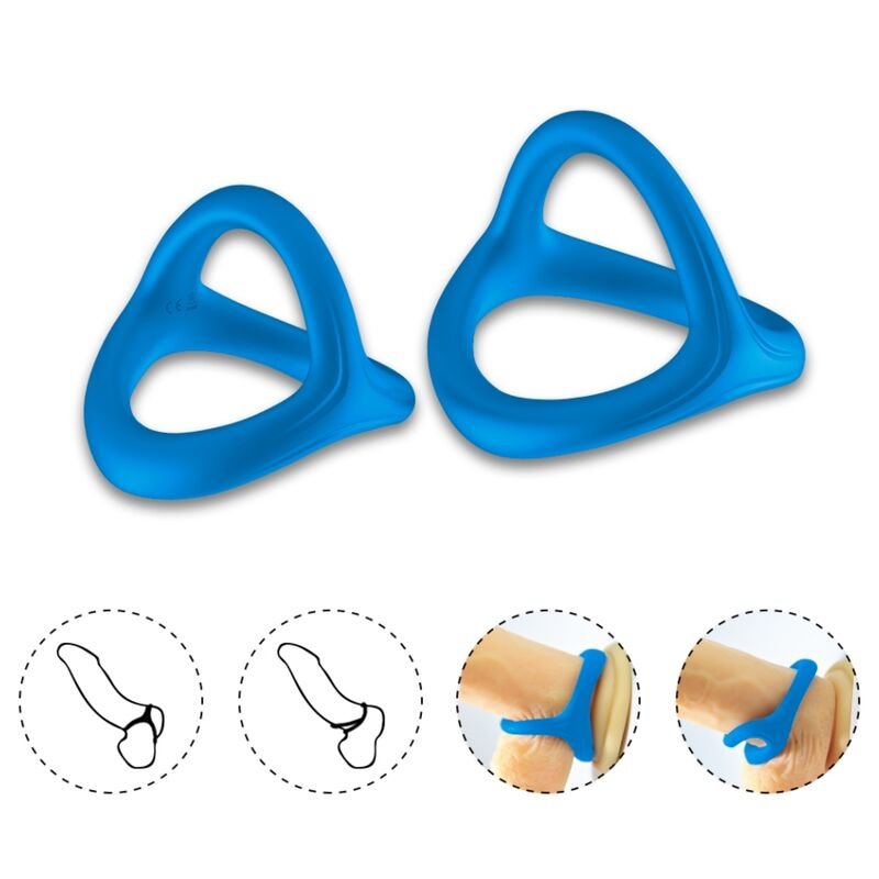 ARMONY - ANEL DUPLO SILICONE TRESOR AZUL - Image 2