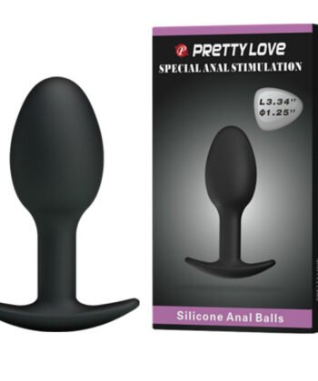 Alternative view of PRETTY LOVE - PLUG ANAL SILICONA 6.5 CM NEGRO