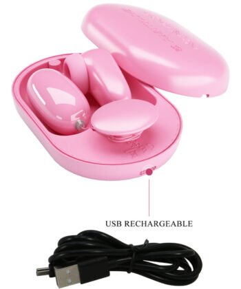 PRETTY LOVE - BALA VIBRANTE CAIXA MÁGICA E ESTIMULADOR ROSA
