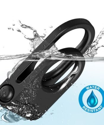 ARMONY - ANEL VIBRADOR DUPLO TWINS PARA CASAIS PRETO