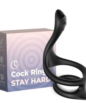 ARMONY - ANEL ANAL DUPLO TAIL PRETO