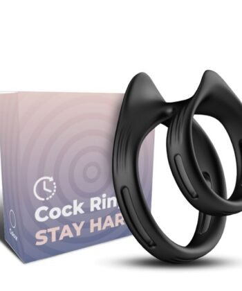ARMONY - ANEL ELÁSTICO DUPLO DUALRING PRETO