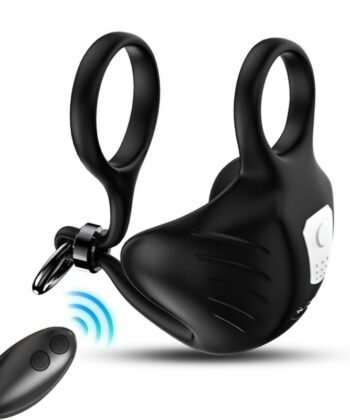 ARMONY - ANEL VIBRADOR MANTA SCROTUM CONTROLE REMOTO PRETO