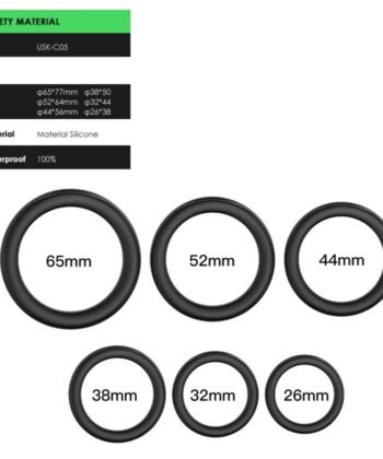 Visão alternativa de ARMONY - ANÉIS DE BLOQUEIO SILICONE PRETO
