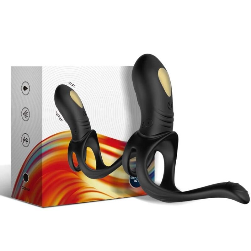 ARMONY - JOY JUMPER RING VIBRADOR PARA CASAIS E PLUG ANAL PRETO - Imagem 3
