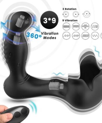 ARMONY - VIBRADOR SURROUND ANAL E ESTIMULADOR TESTICULOS CONTROLE REMOTO PRETO