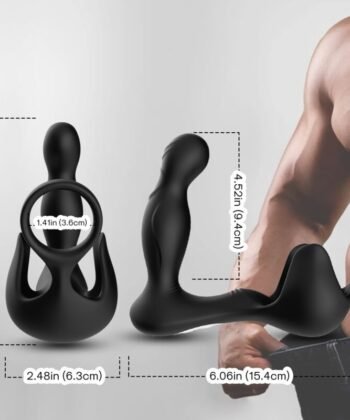 Visão alternativa de ARMONY - VIBRADOR SURROUND ANAL E ESTIMULADOR TESTICULOS E ANEL CONTROLE REMOTO PRETO