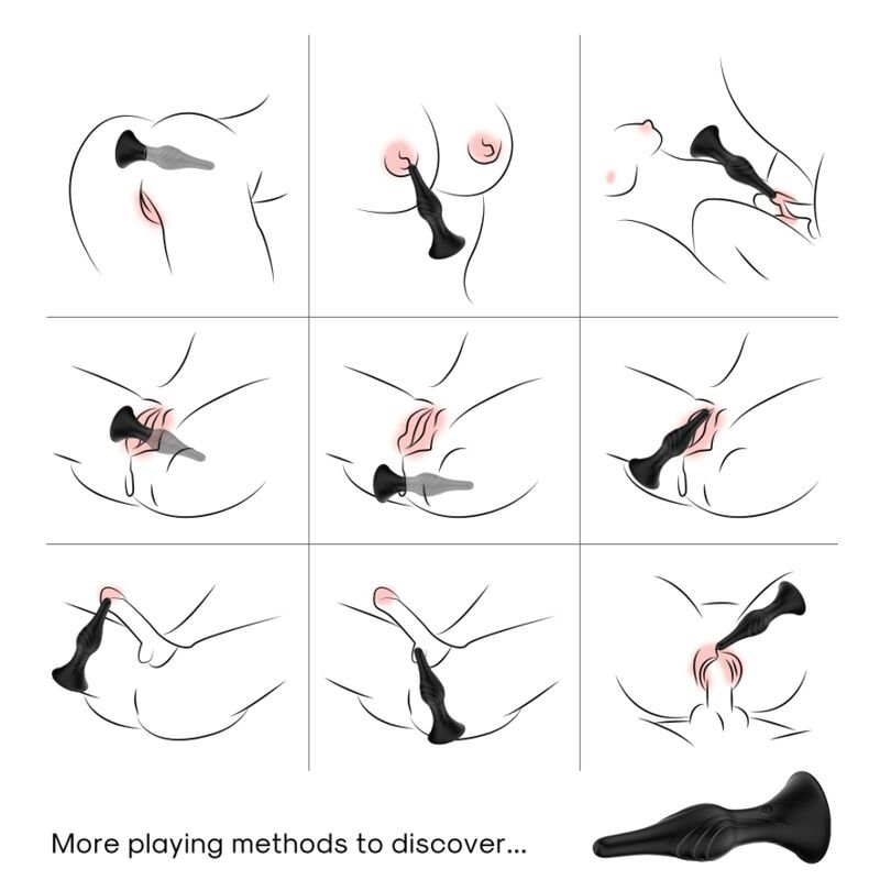 ARMONY - VIBRADOR E PLUG ANAL CONTROLE REMOTO PRETO - Imagem 3