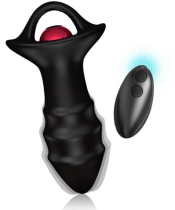 ARMONY - VIBRADOR DE DEDO KYLIN E CONTROLE REMOTO DE PLUG ANAL PRETO